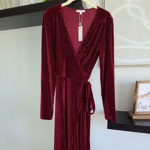Long wrap dress